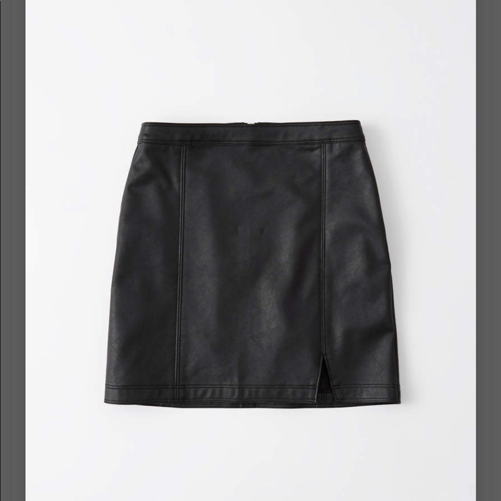 Abercrombie and Fitch Vegan Leather Mini Skirt